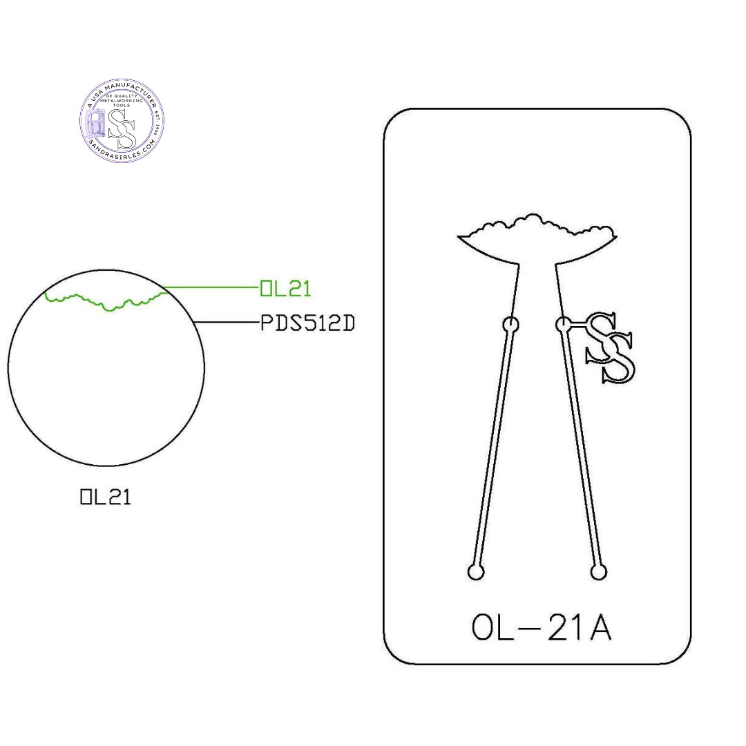PANCAKE DIE OVERLAY-21 OL-21 CLOUDS